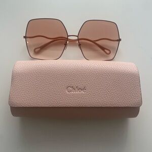 Chloe Cream and Tan Glasses with Minimalist Design